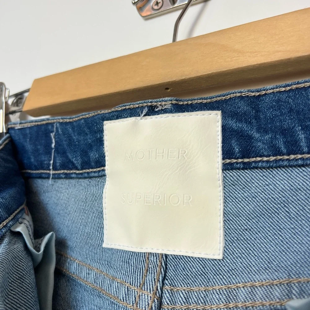Mother The Swisher Sneak Fray Jeans Size 26 - Picture 8 of 16